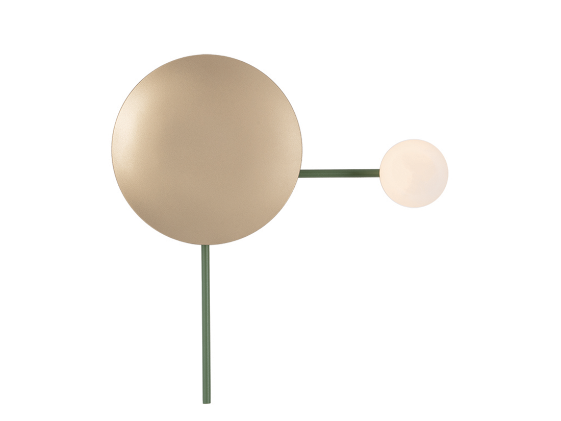 Nástěnné svítidlo zlaté, 1xG9, 40cm