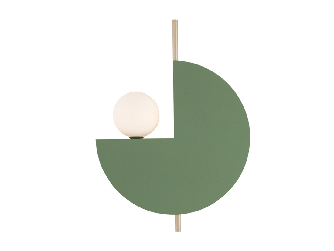 Nástěnné svítidlo zelené, 1xG9, 36cm