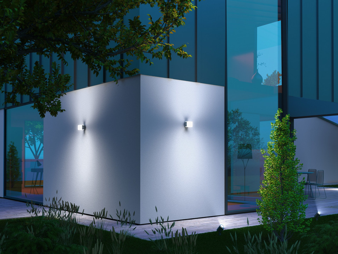 Nástěnné senzorové LED svítidlo s Bluetooth L 835 SC stříbrné, 9,1W, 3000K