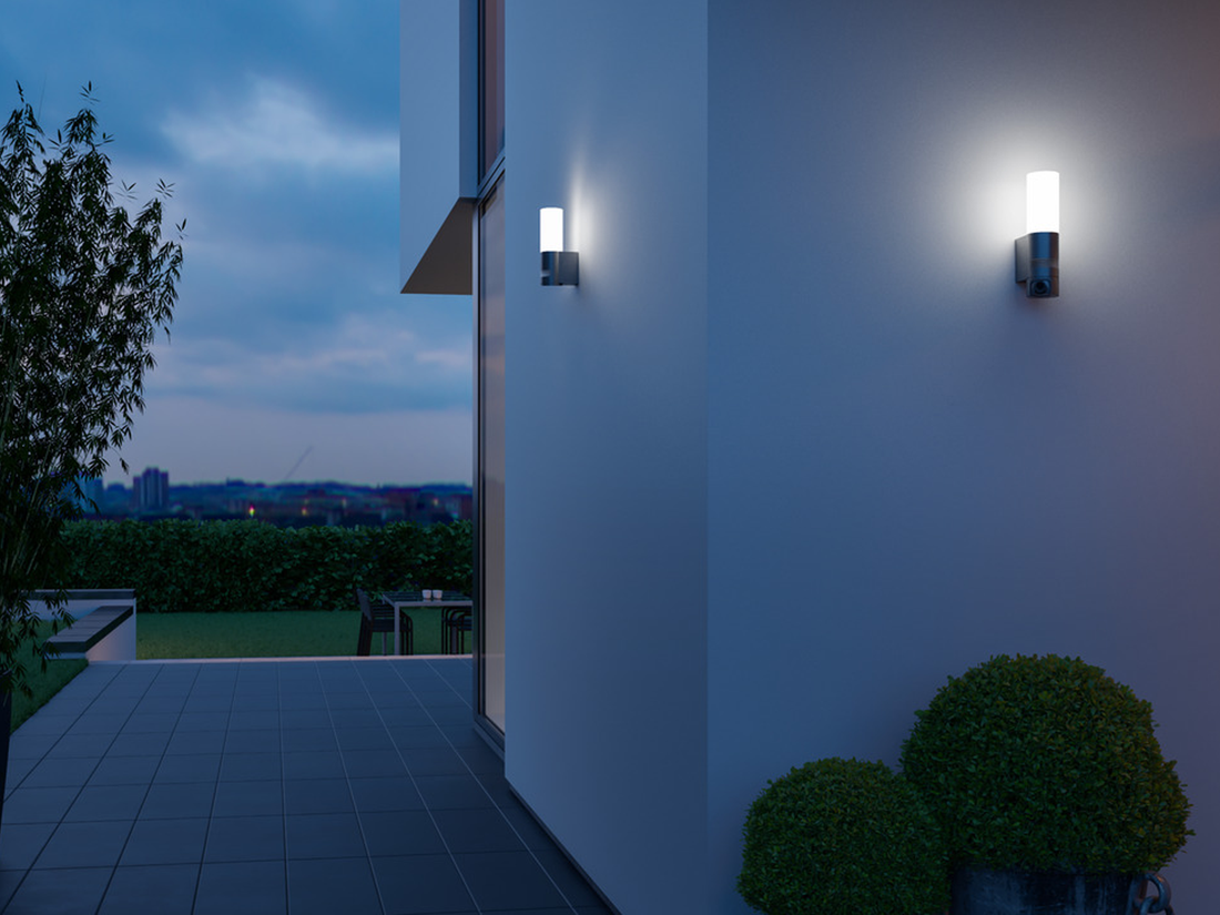 Venkovní nástěnné LED svítidlo s pohybovým senzorem L 605 S antracit, 11,3W, 3000K