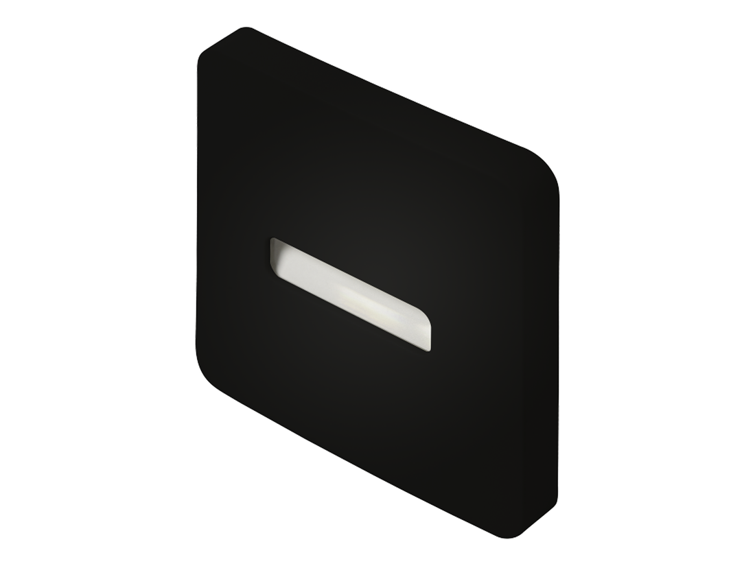 Svítidlo LED na omítku LEDIX LAMI 12V DC, černá, teplá bílá, IP20