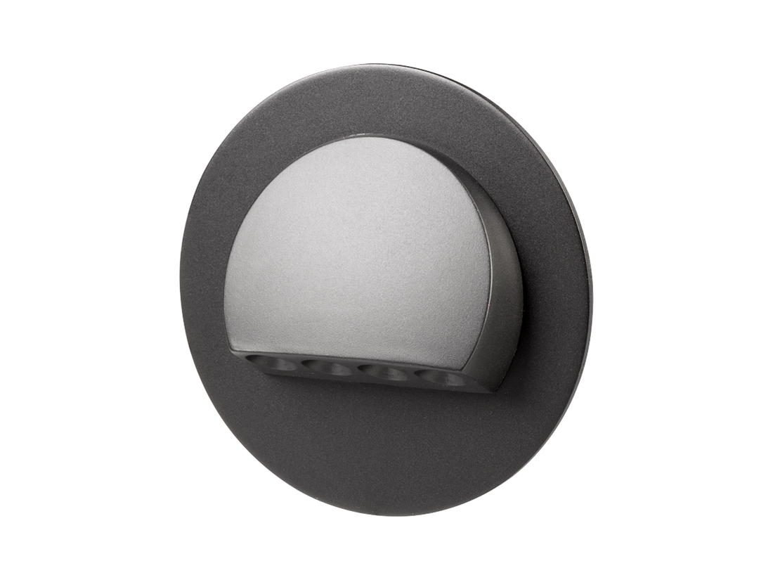 Svítidlo LED pod omítku LEDIX RUBI 14V DC, černá, teplá bílá, IP56