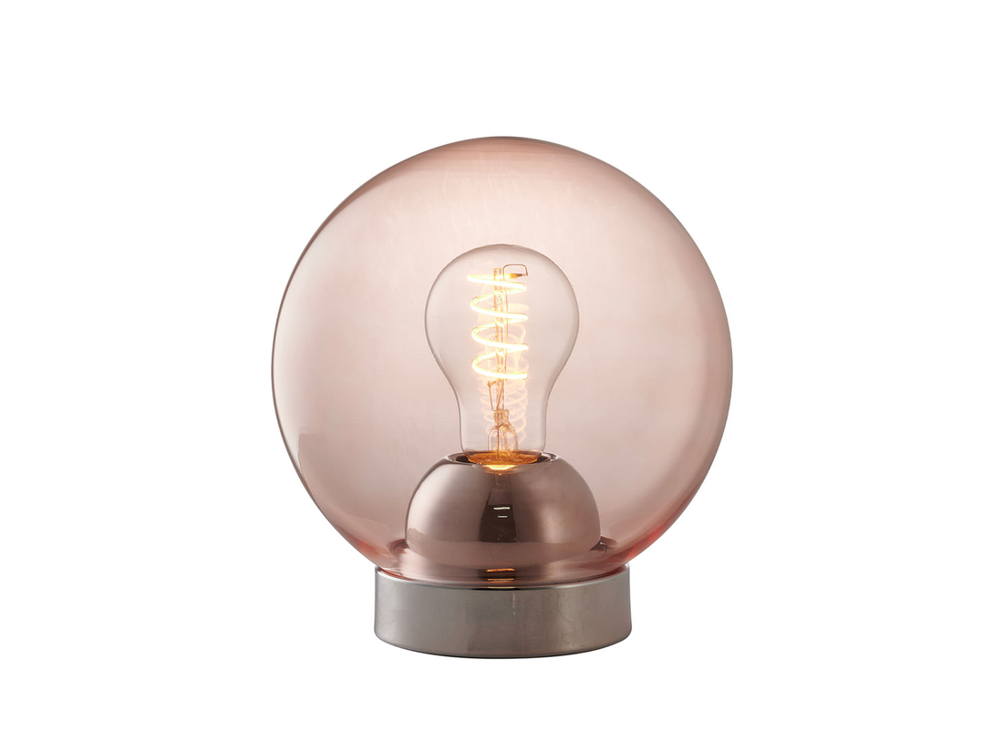 Stolní lampa Bubbles růžová, ø18cm