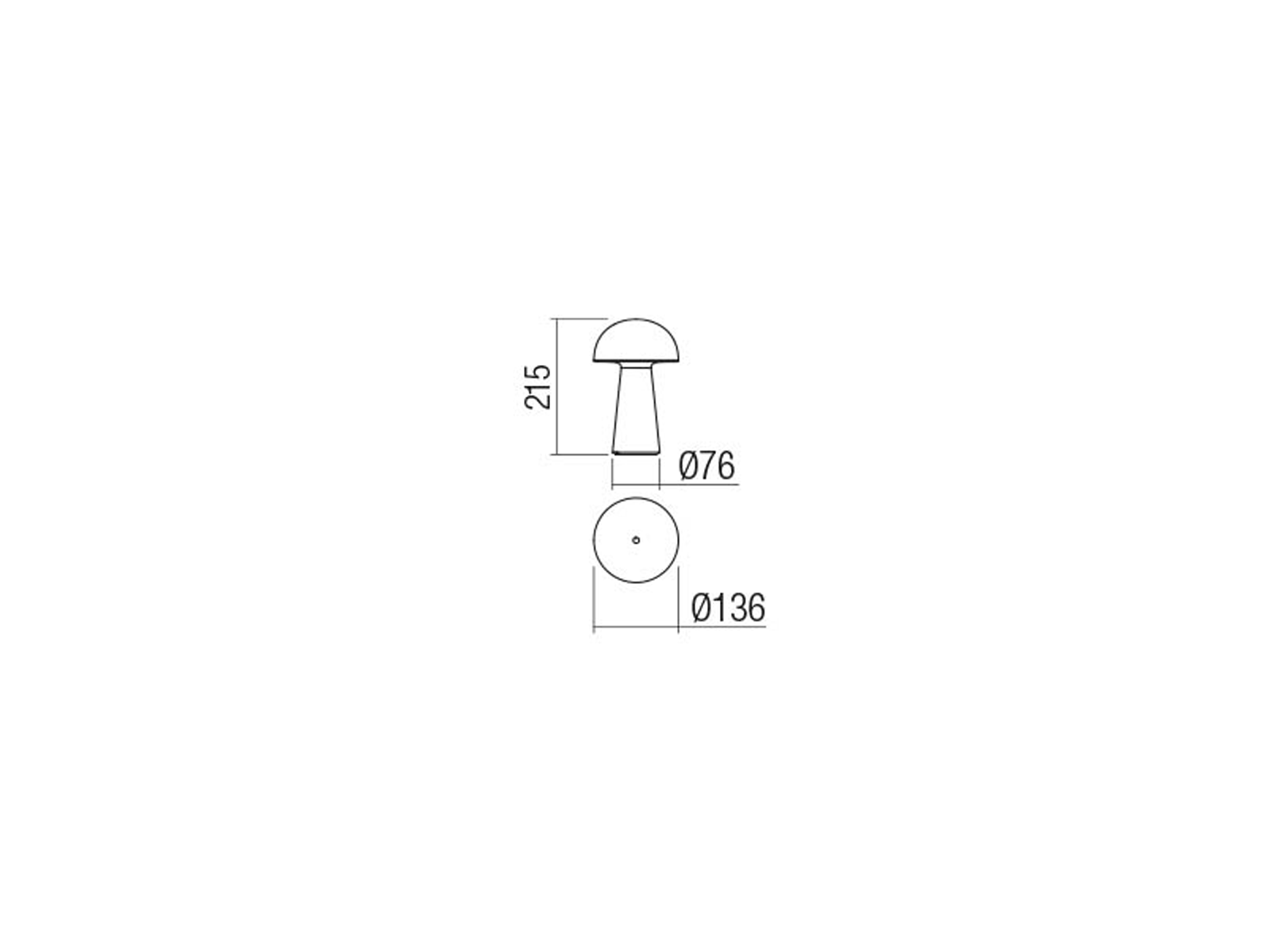 Stolní LED lampa Kira matně bílá, 4,7W, 3000K, 21,5cm