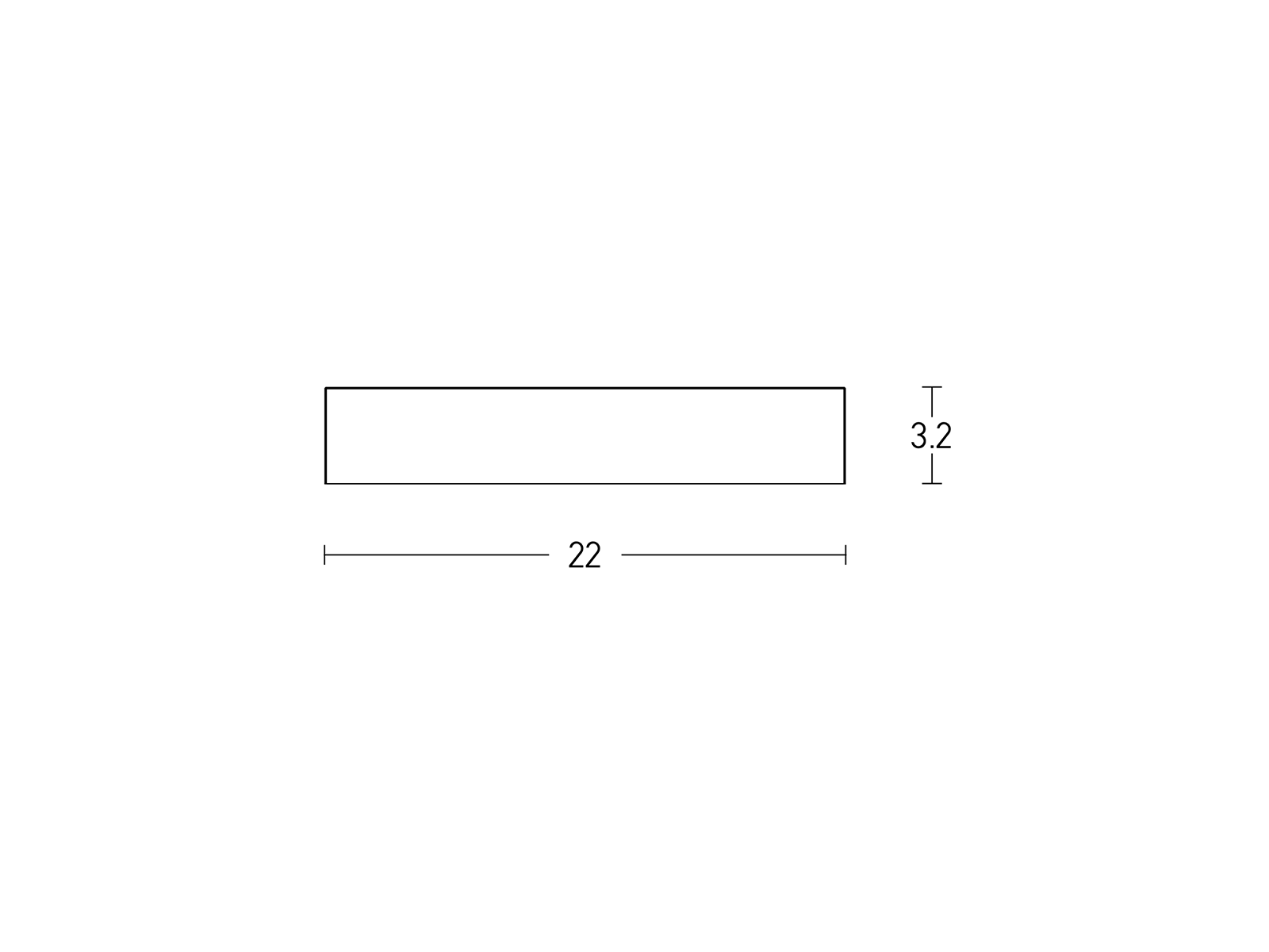 Nástěnné LED svítidlo bílé, 12W, 3000K, 22cm