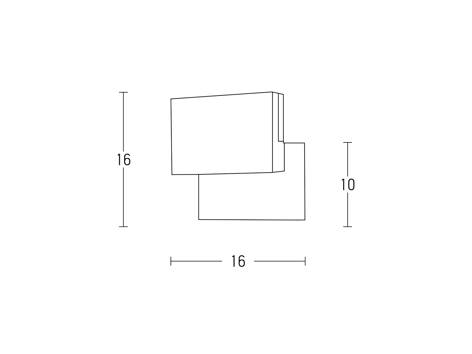 Nástěnné LED otočné svítidlo grafit, 9W, 3000K, 16cm