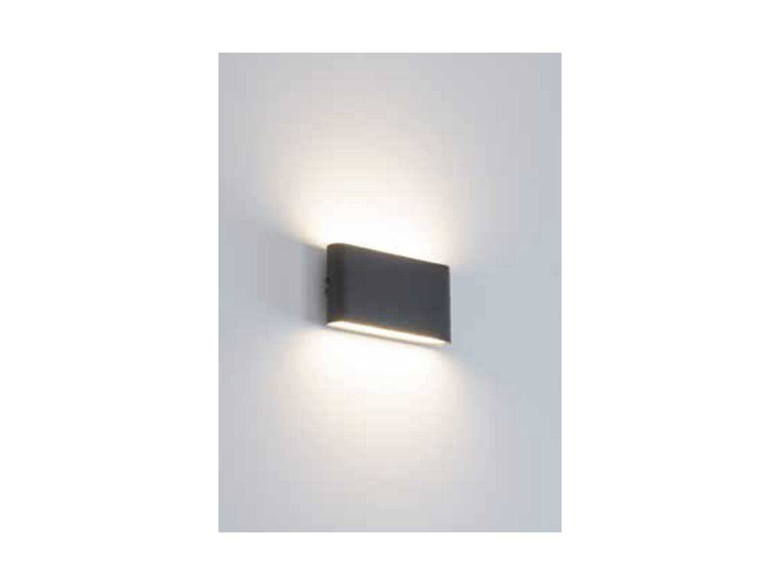 Nástěnné LED svítidlo grafit, 2x6W, 3000K, 17cm