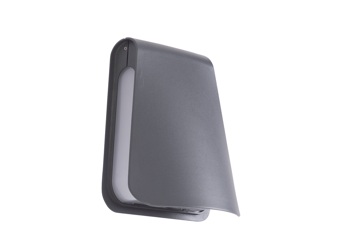 Nástěnné LED svítidlo grafit, 6W, 3000K, 22cm