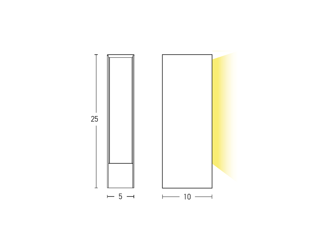 Stojací LED svítidlo grafit, 6W, 3000K, 25cm