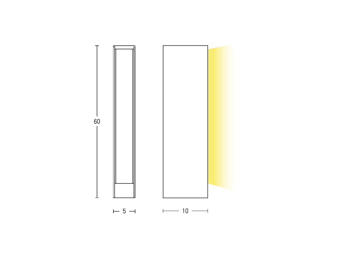 Stojací LED svítidlo rezavě hnědé, 12W, 3000K, 60cm