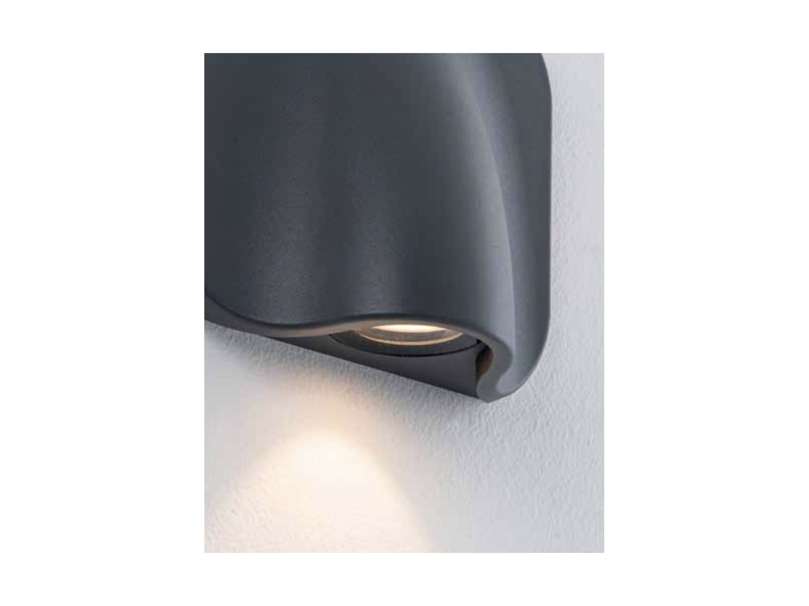 Nástěnné LED svítidlo grafit, 9W, 3000K, 15cm