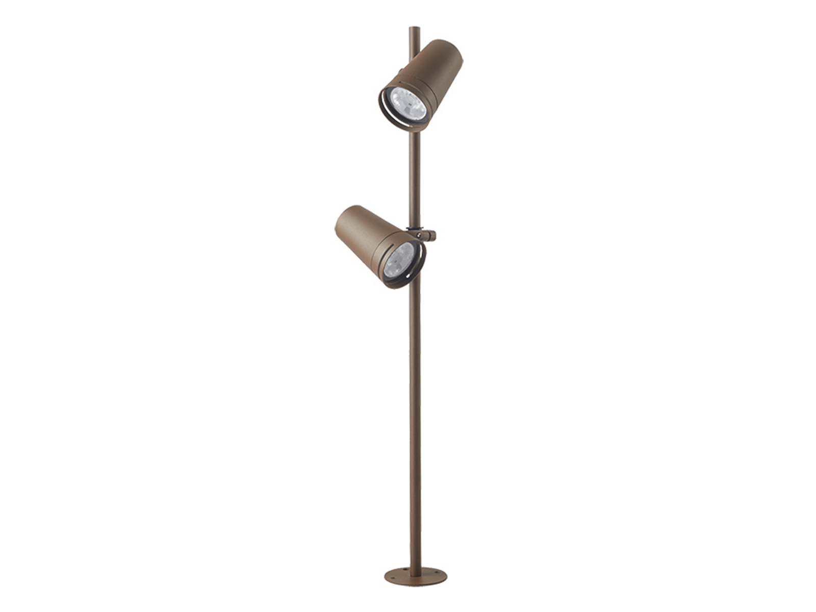 Stojací bodové LED svítidlo tmavě hnědé, 12W, 3000K, 70cm