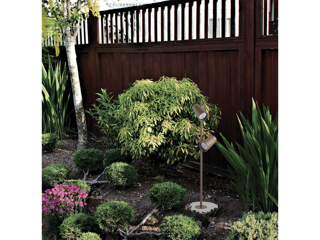 Stojací bodové LED svítidlo tmavě hnědé, 12W, 3000K, 70cm