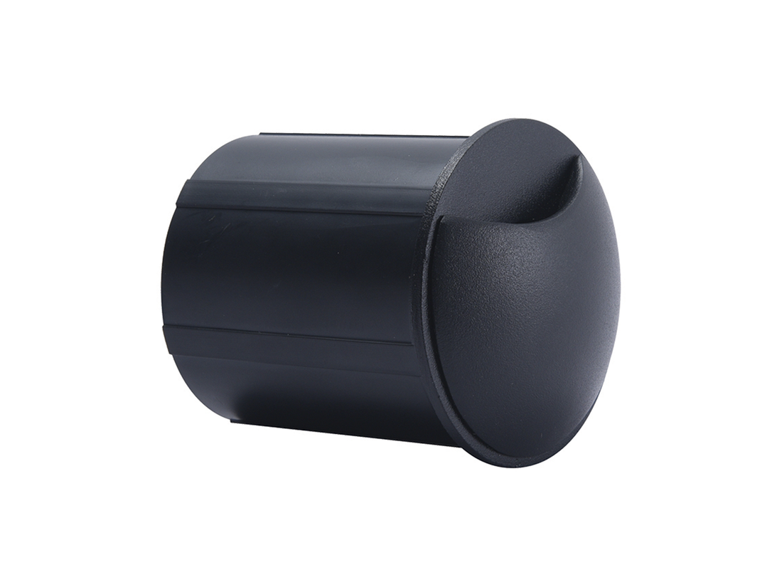 Pochozí LED svítidlo pískově černé, 3W, 3000K, ø6,5cm