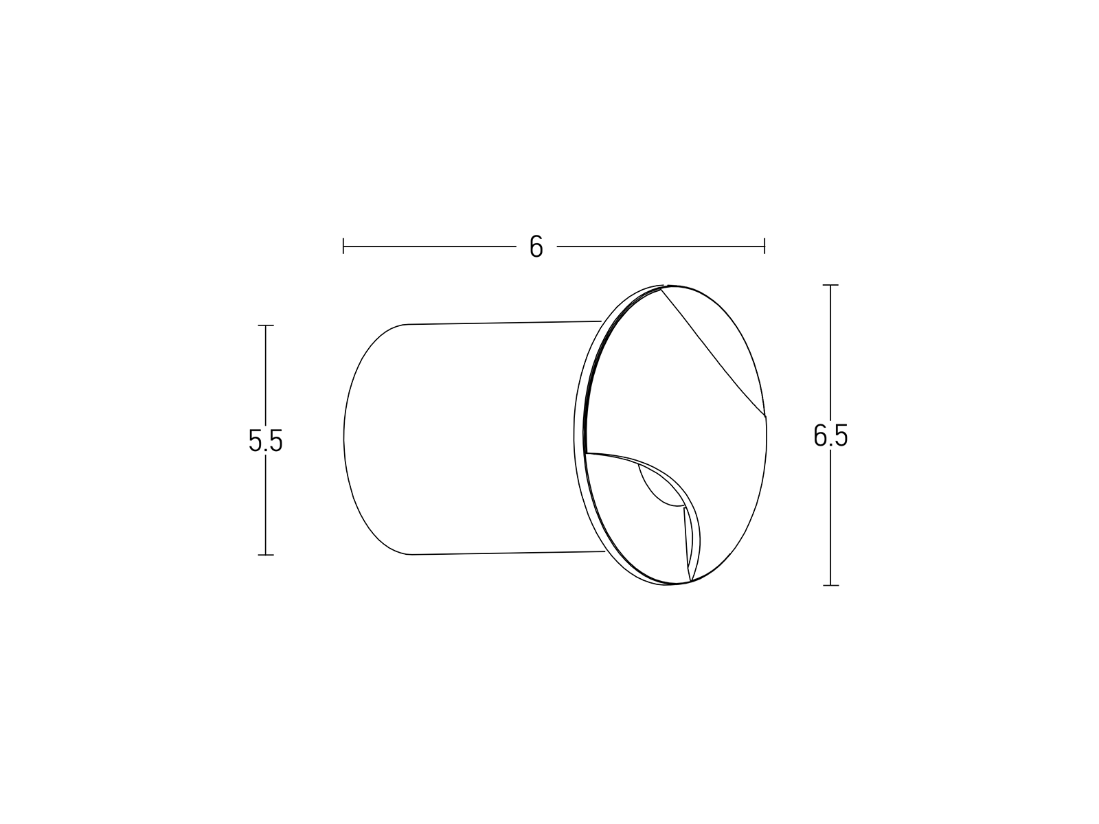 Pochozí LED svítidlo pískově černé, 3W, 3000K, ø6,5cm