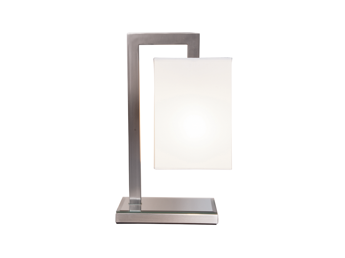 Stolní lampa chrom, 1xE27, 33cm
