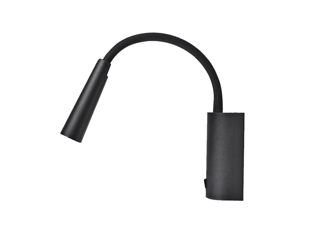 Nástěnné LED svítidlo pískově černé, 3W, 3000K, 11,5cm