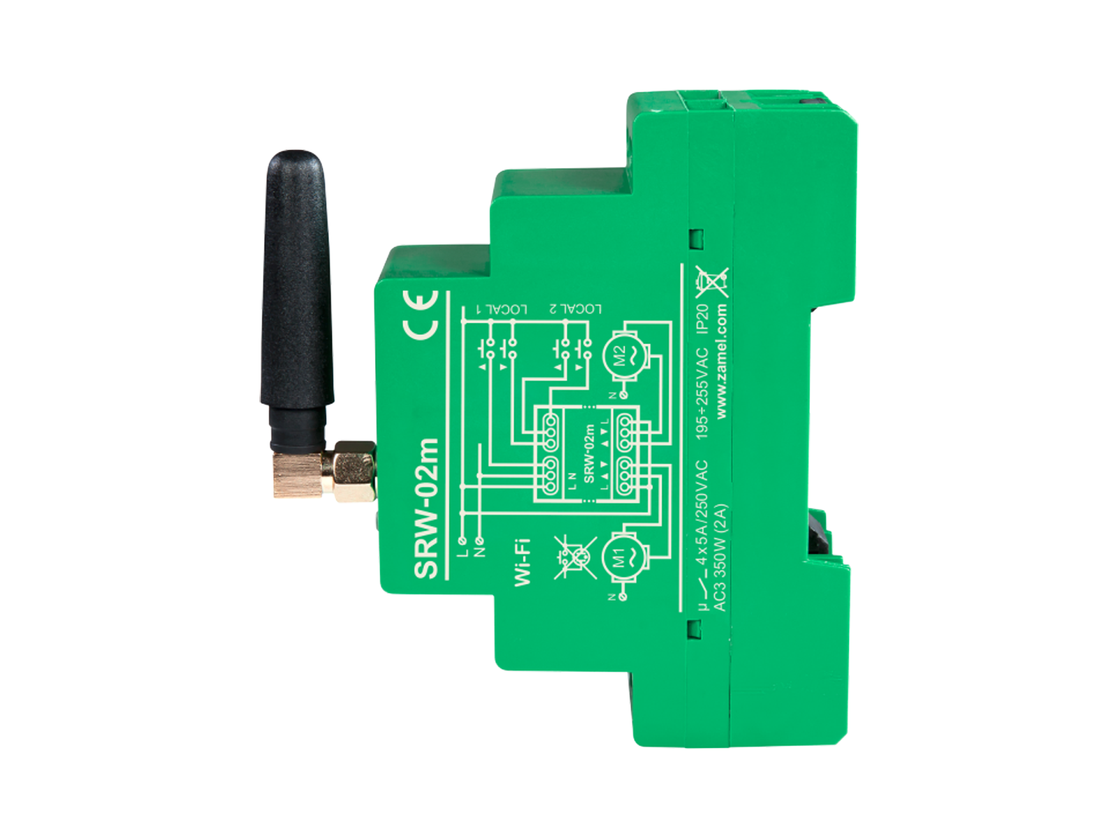 Wi-Fi ovládač rolet Supla SRW-02M 2-modulový
