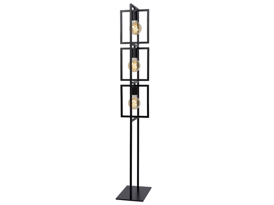 Stojací lampa LUUK, černá, 3xE27, 145cm