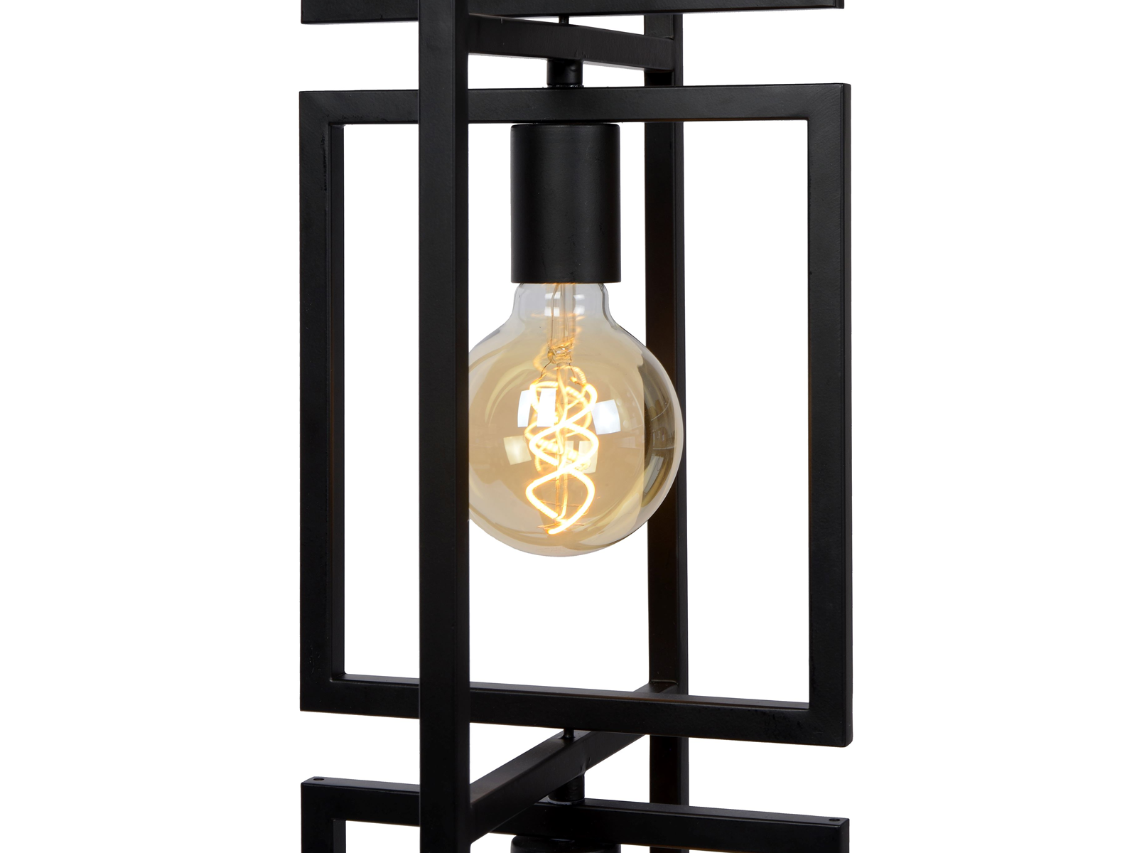 Stojací lampa LUUK, černá, 3xE27, 145cm