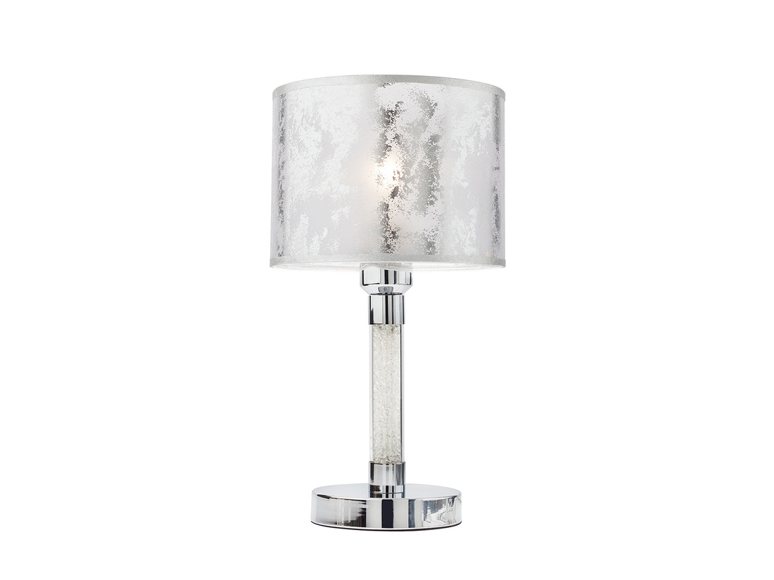 Stolní lampa Astrid, chrom, 1xE27, 36cm