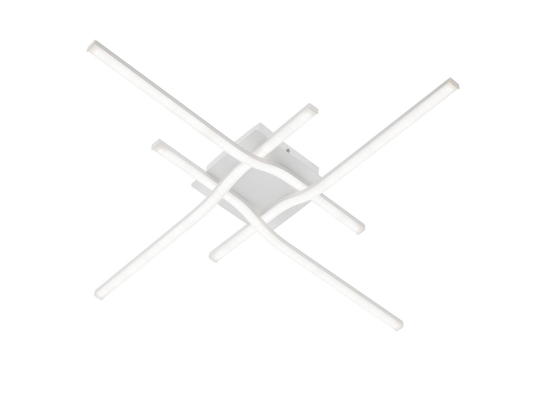 Stropní LED svítidlo Mesh, matná bílá, 40W, 4000K, 68,5cm