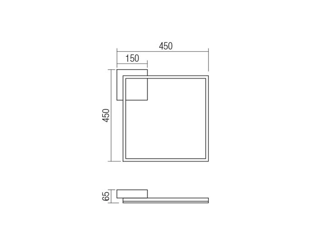 Stropní/nástěnné LED svítidlo Klee, matně bílé, 30W, 3000K, 45cm