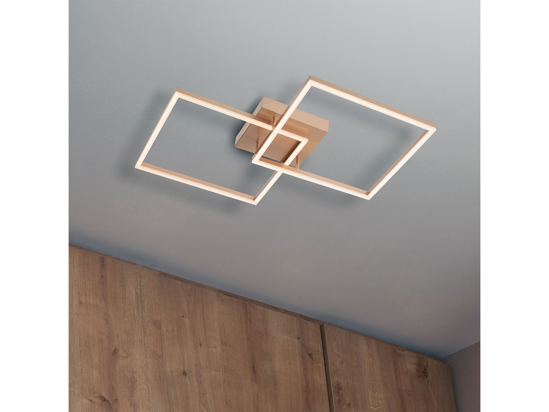 Stropní/nástěnné LED svítidlo Klee, matně zlaté, 33W, 3000K, 45cm