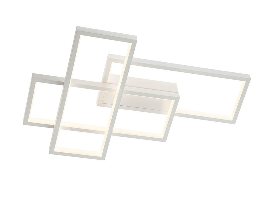 Stropní LED svítidlo Plana, matně bílé, 40W, 3000K, 54cm