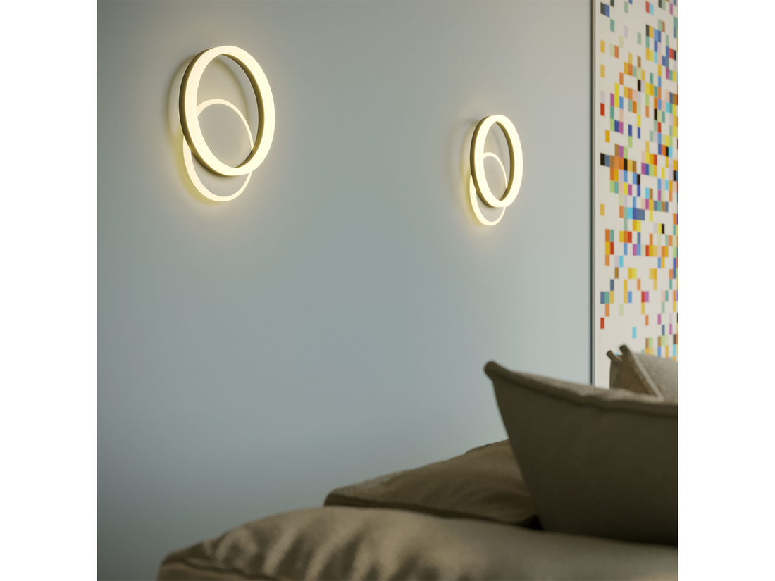 Stropní/nástěnné LED svítidlo Connect, matně bílé, 28W, 3000K, ø30cm