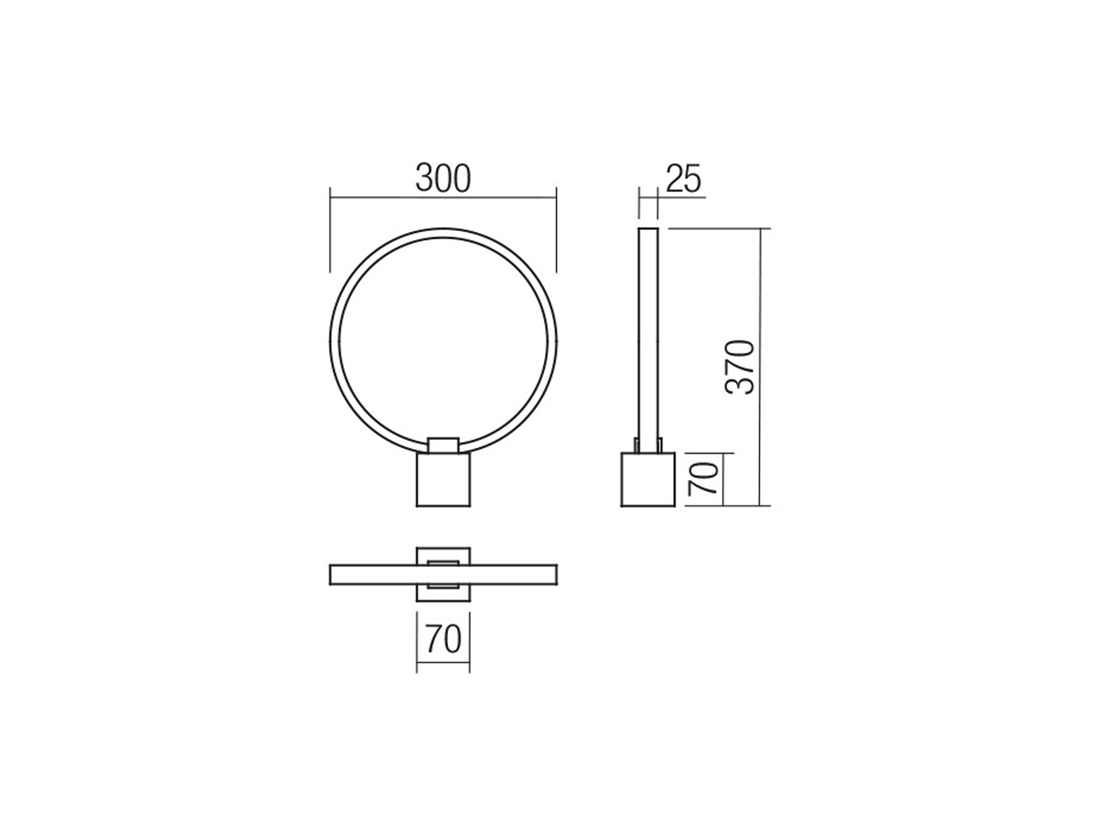 Stolní LED lampa Ado, pískově bílá, 12W, 3000K, 37cm