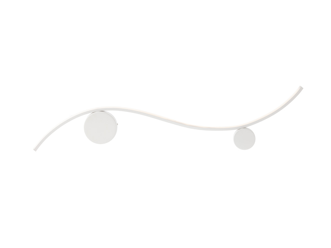 Nástěnné LED svítidlo Wave, pískově bílá, 11W, 3000K, 100cm