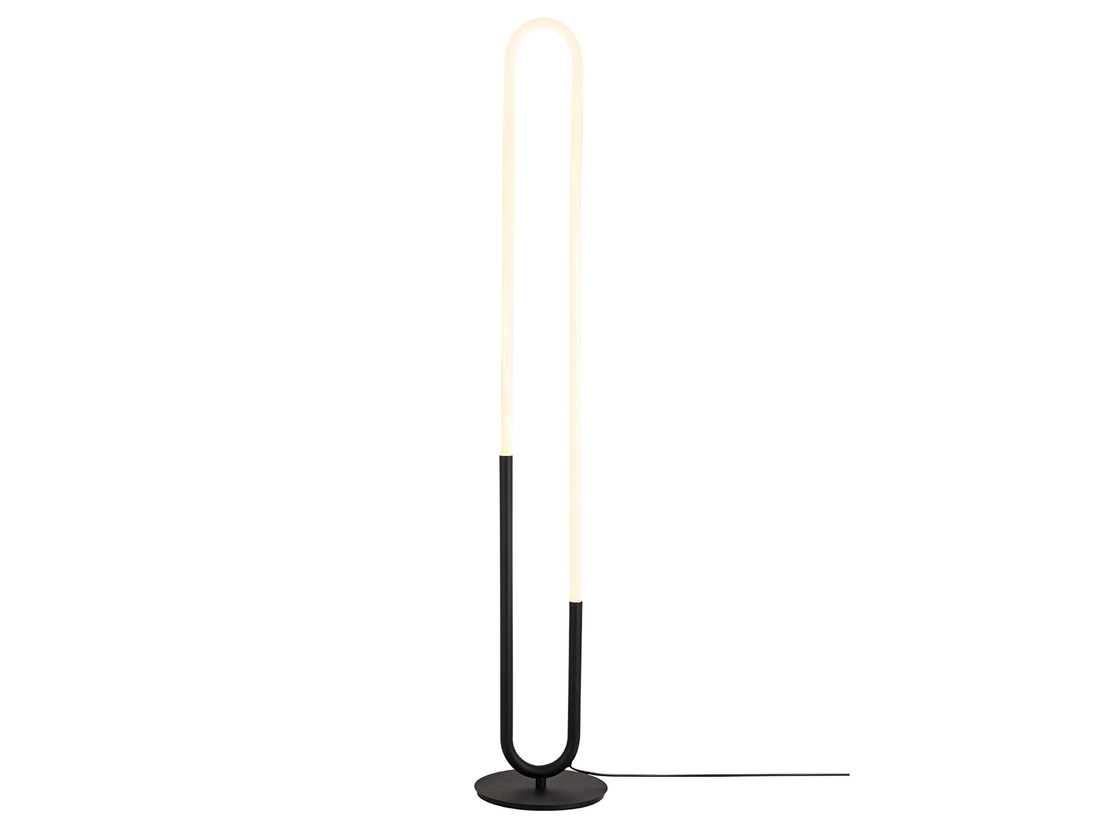 Stojací LED svítidlo Latium, pískově černá, 20W, 3000K, 133cm