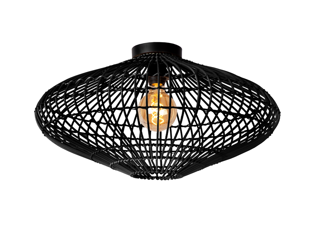 Stropní svítidlo Magali, černé, E27, ø56cm