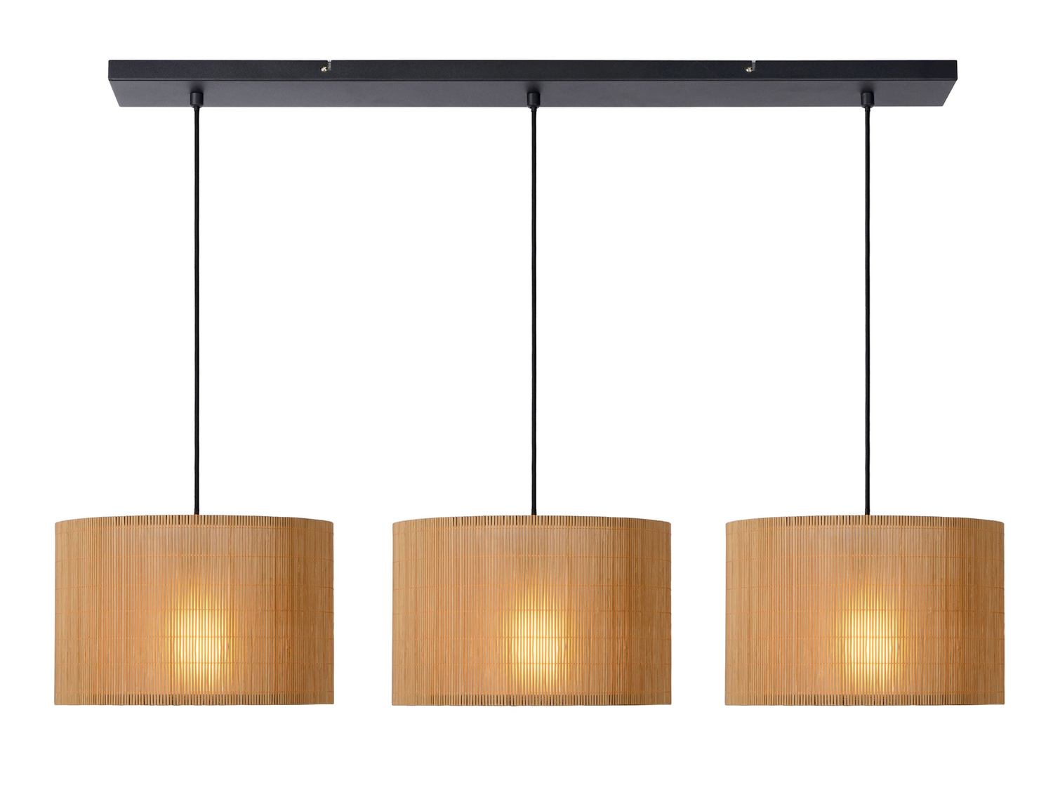 Závěsné svítidlo Magius, přírodní, 3xE27, 113cm