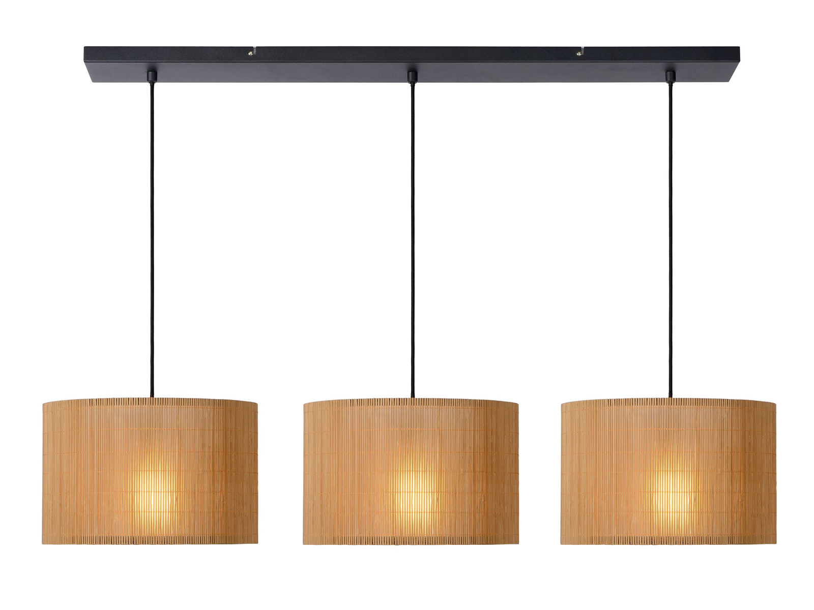 Závěsné svítidlo Magius, přírodní, 3xE27, 113cm