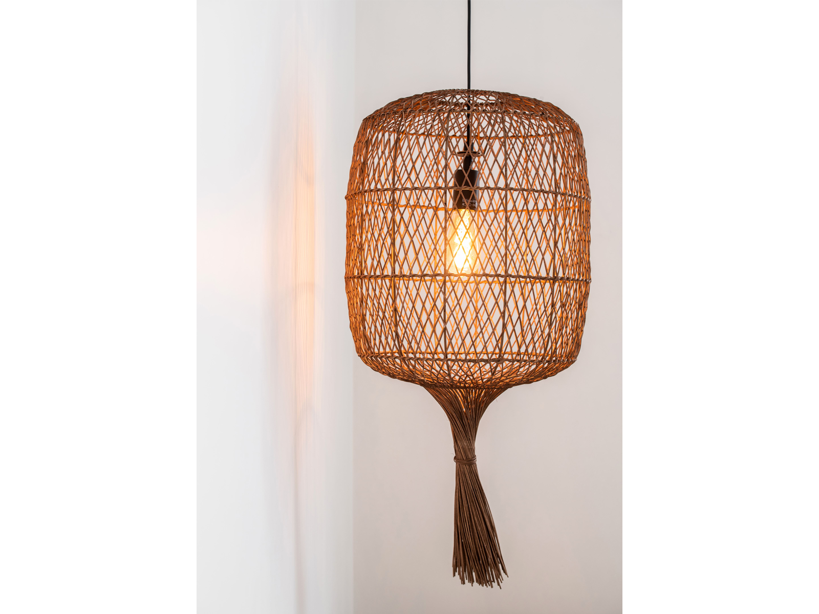Závěsné svítidlo Garve, okrově žluté, E27, ø40cm
