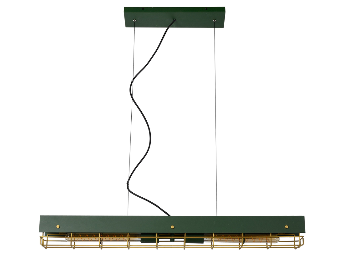 Závěsné svítidlo Peniguet zelené, 2xE27, 93cm