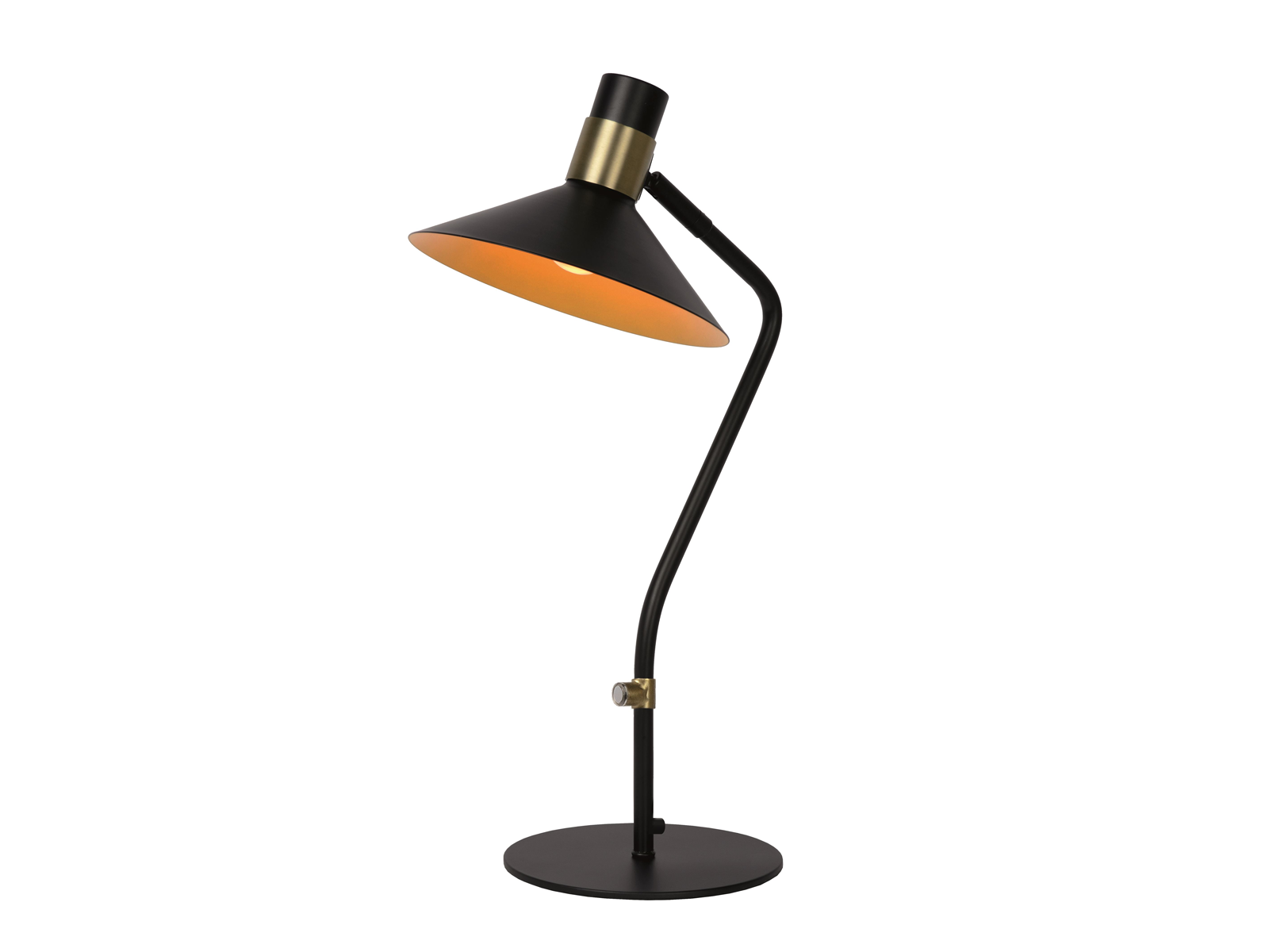 Stolní lampa Pepijn, černá, E14, 45cm
