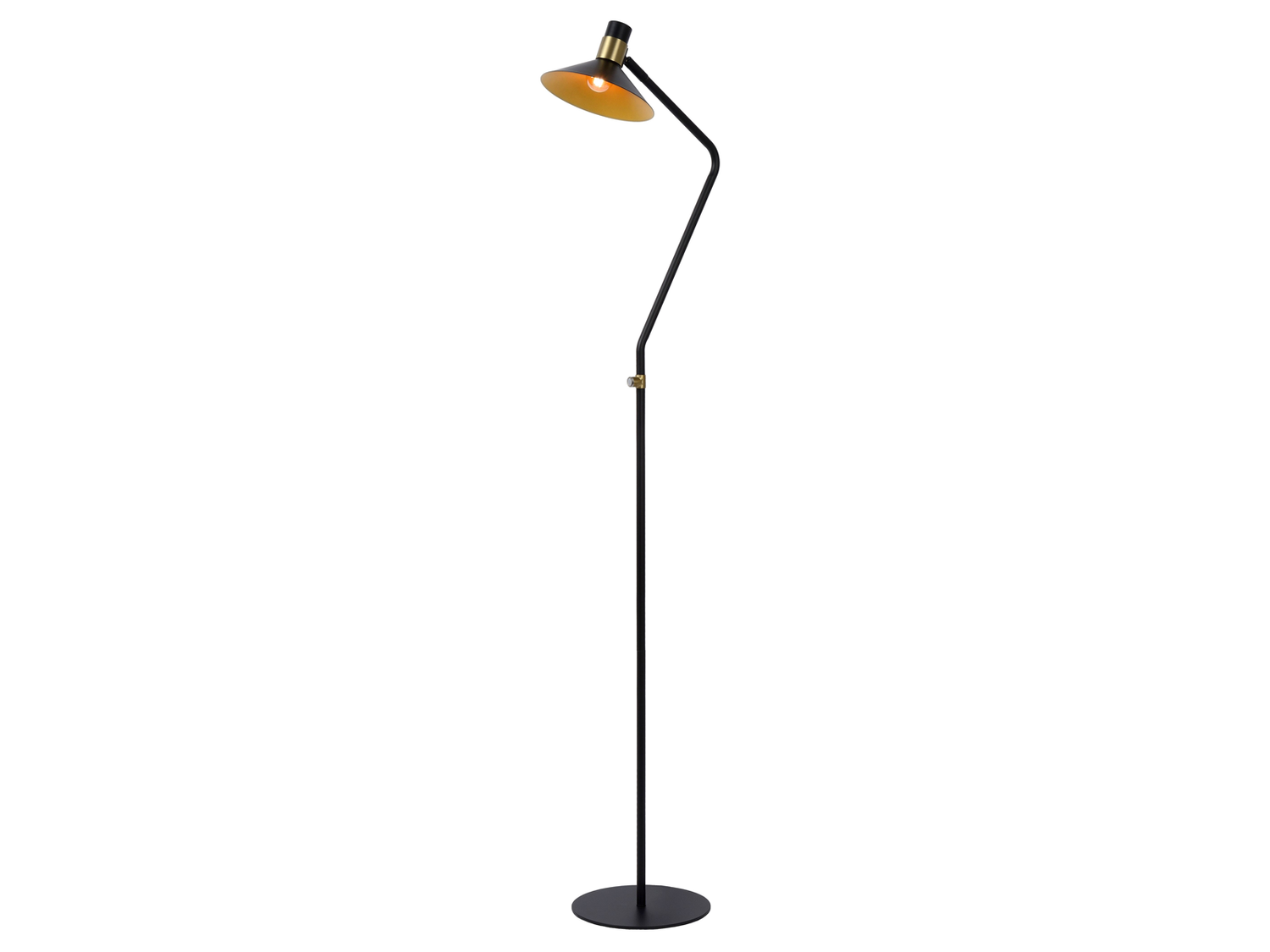 Stojací lampa Pepijn, černá, E14, 145cm
