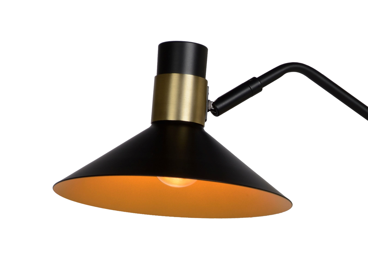 Stojací lampa Pepijn, černá, E14, 145cm