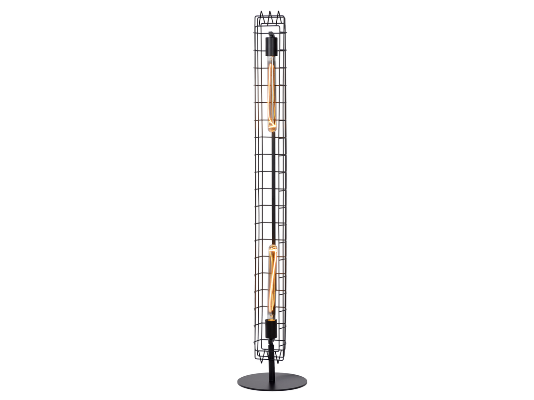 Stojací svítidlo Lattice černé, 2xE27, 131cm