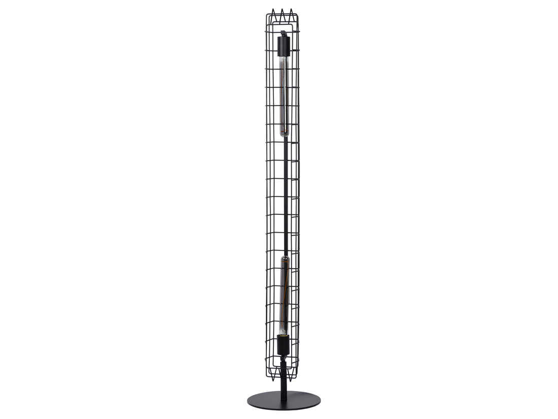 Stojací svítidlo Lattice černé, 2xE27, 131cm