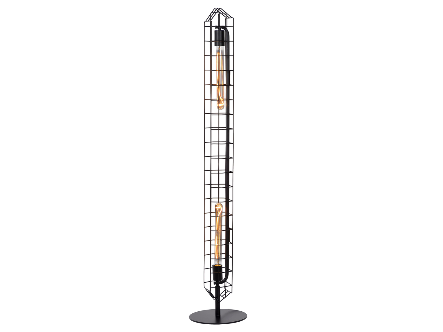 Stojací svítidlo Lattice černé, 2xE27, 131cm