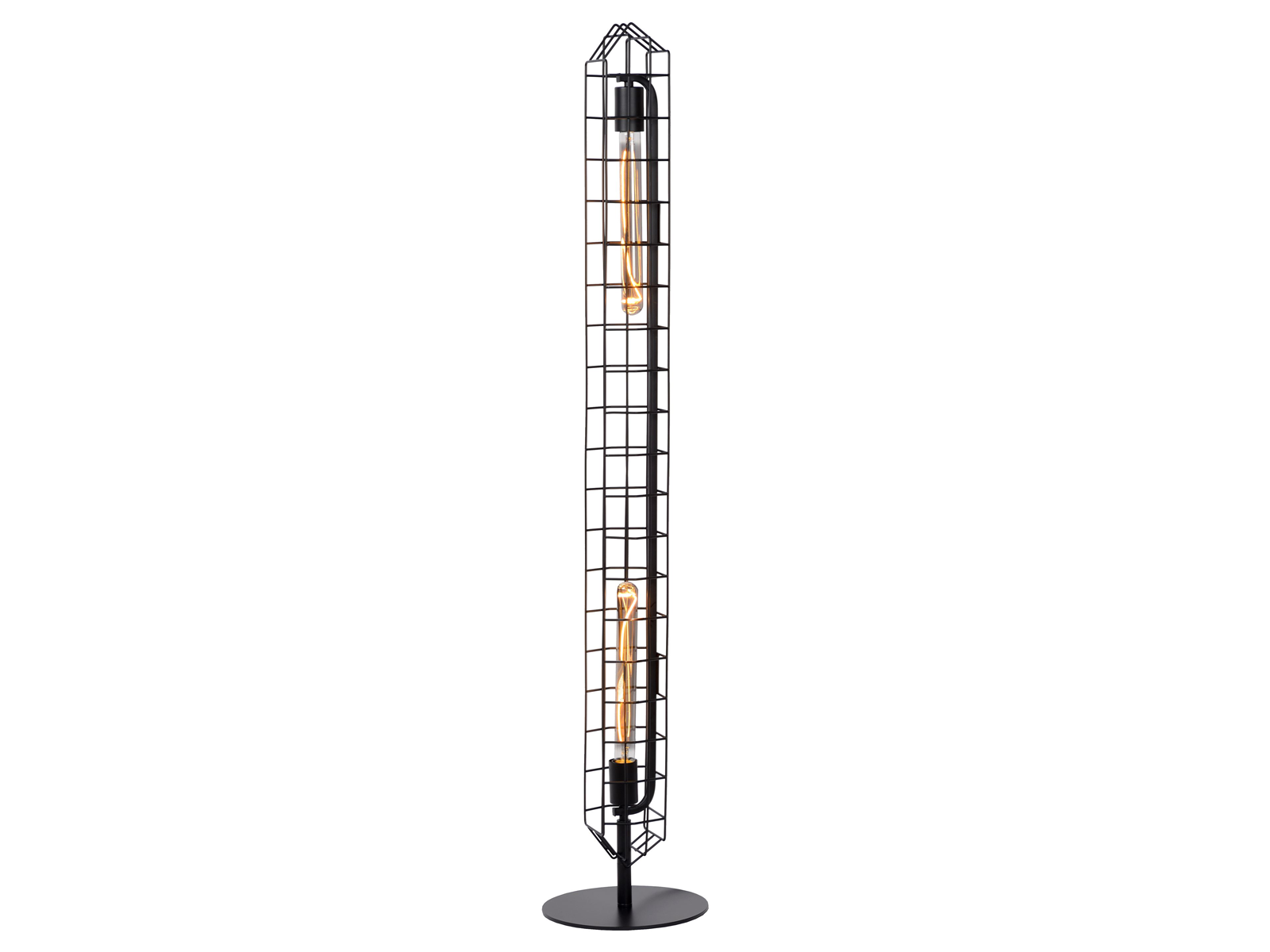 Stojací svítidlo Lattice černé, 2xE27, 131cm