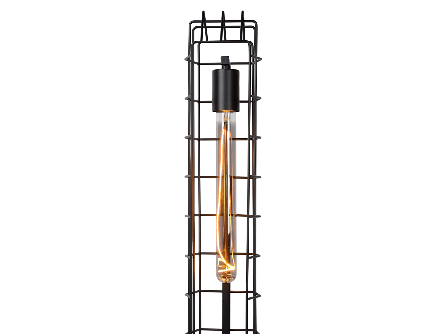 Stojací svítidlo Lattice černé, 2xE27, 131cm