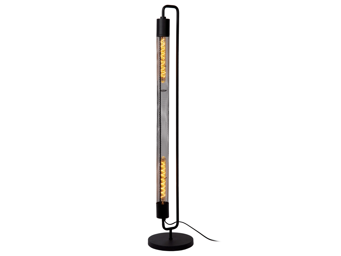 Stojací svítidlo Calixt černé, 2xE27, 130cm