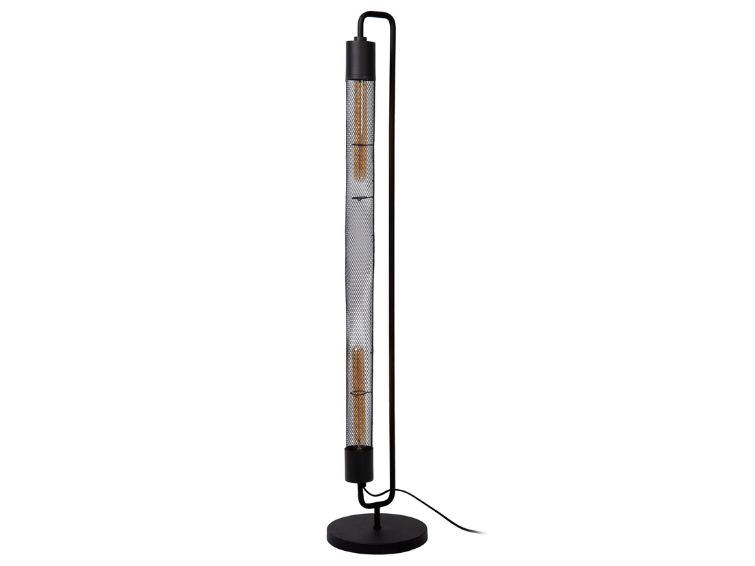 Stojací svítidlo Calixt černé, 2xE27, 130cm