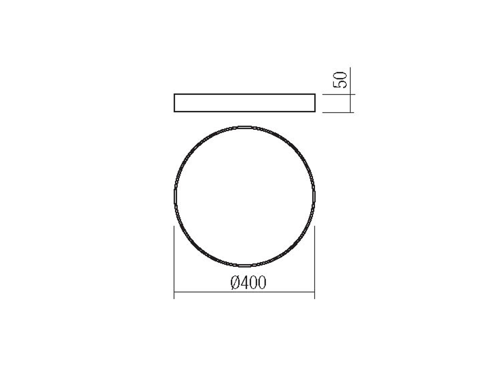 Stropní LED svítidlo Knob, bílé, 36W, 3000-6500K, ø40cm