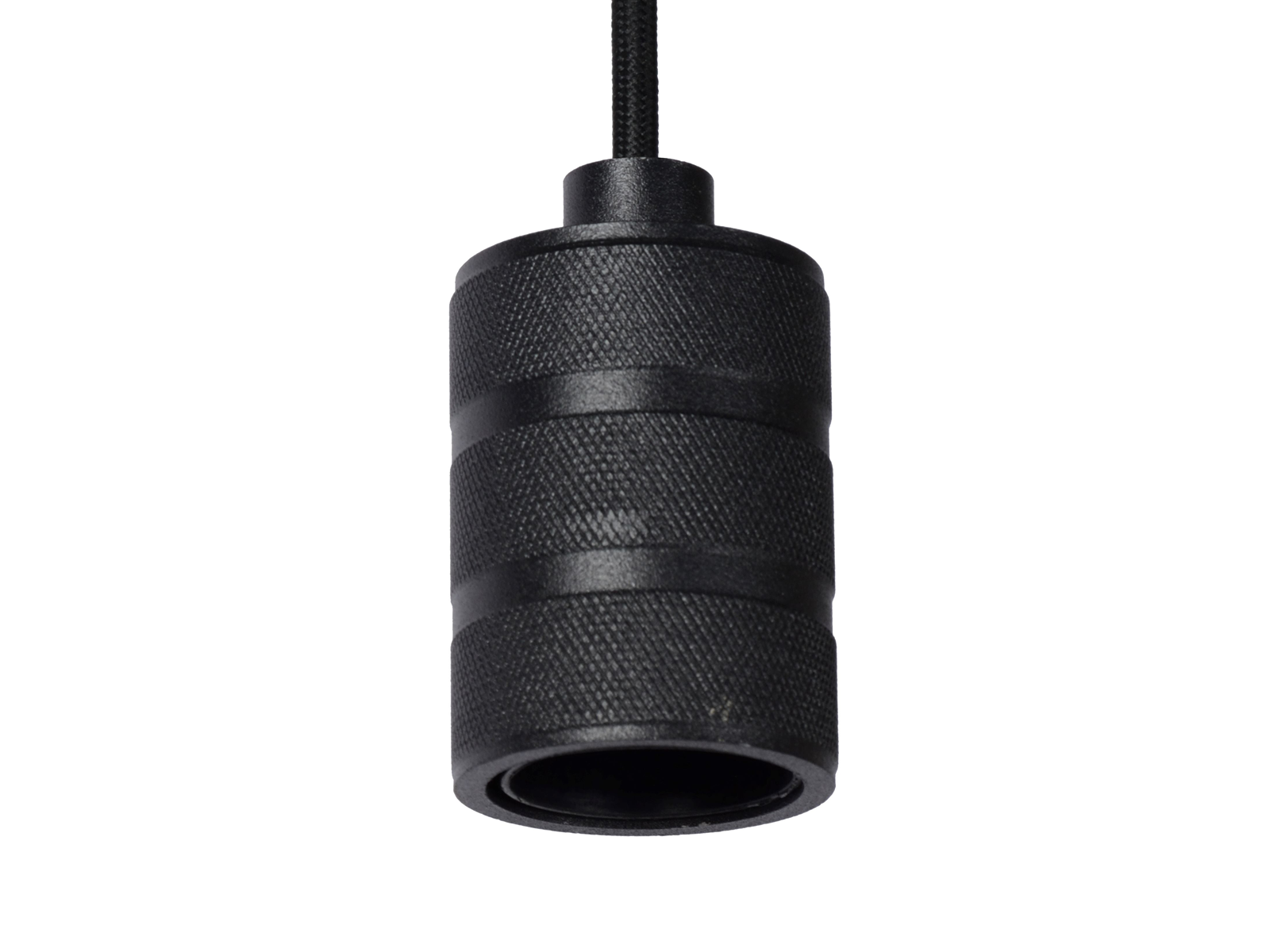 Závěsné svítidlo Jova, černé, E27, ø12cm